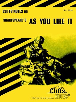 cover image of CliffsNotes on Shakespeare's As You Like It